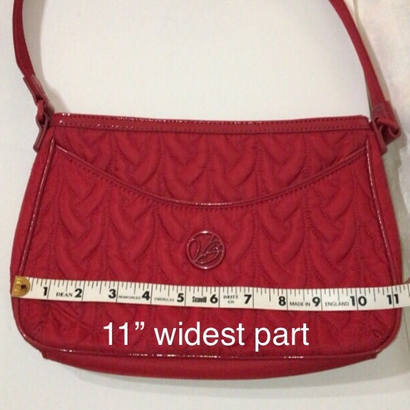 *SOLD* NWOT Vera Bradley Red Quilted & Patent Purse - Picture 4 of 11
